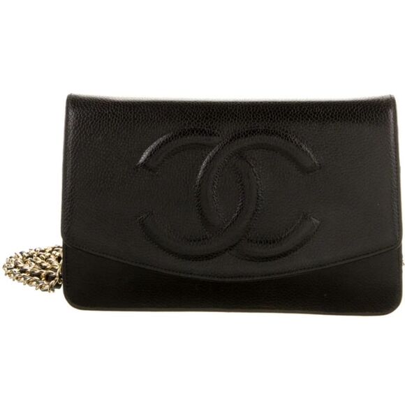 ✨Vintage Chanel Timeless Wallet On Chain: 1998 Karl Lagerfeld WOC✨ - Picture 3 of 9